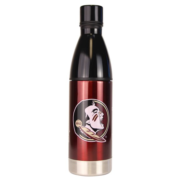 Boelter NCAA Stainless Steel Sports Water Bottle w/Strainer (25 Ounce) (Florida State Seminoles)