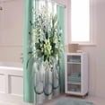 thumbnail image 5 of Eucalyptus Leaves Shower Curtain Sage Green Eucalyptus Leaf Flower Shower Curtains for Bathroom Decor Vases Floral Shower Curtain Sets with Hooks Waterproof Fabric Bath Curtain Extra Long 72" X 84", 5 of 6