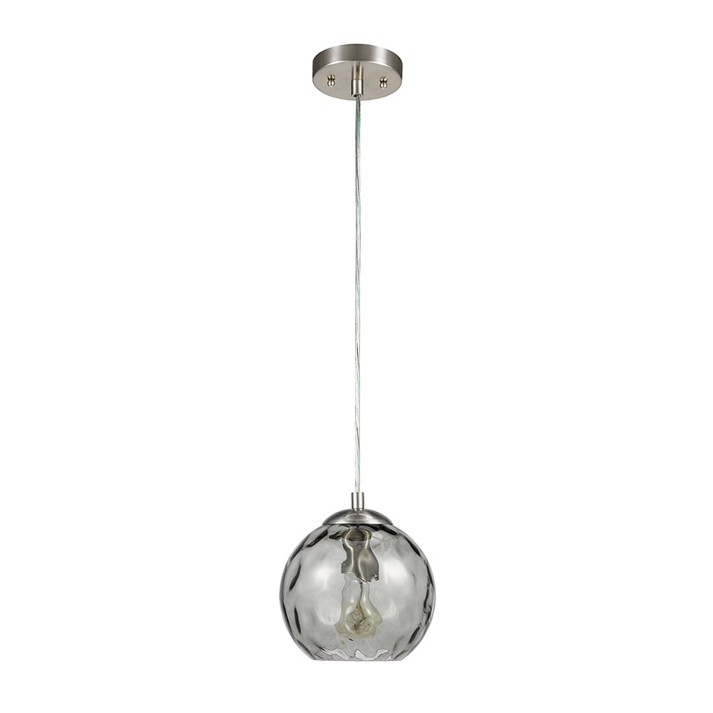 Better Homes & Gardens 1Light Smoked Gray Glass Pendant Light