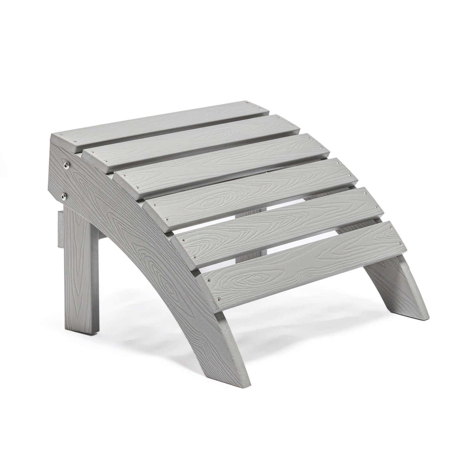 Backyard Lifestyles Outdoor Footrest – Polycarbonate, Light Gray – Weather-Resistant & UV-Protected