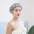 thumbnail image 1 of Fête du Canada Kcavykas Rentrée Scolaire, Bonnet de Douche à Double Couche pour la Maison - Bonnet de Douche Épaissi pour Femmes Résistant à l'Huile pour Shampooing, 1 of 4