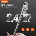 thumbnail image 2 of VEVOR Pipe Wrench, 24" Aluminum Straight Pipe Wrench, Adjustable Plumbing Wrench, with High Strength Jaw and Ergonomic Handle, Easy to Carry, Hangable Design, for Water Pipes, Automotive Repairs, 2 of 9
