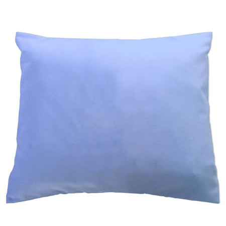 SheetWorld Crib Toddler Pillow Case, 100% Cotton Woven, Blue, 13 x 17