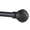 thumbnail image 2 of Exclusive Home Modern Layer 1" Curtain Rod and Coordinating Finial Set, Matte Black, Adjustable 36"-72", 2 of 8