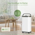 Dehumidifier 20 Pint Max for 2000 Sq ft for Basements, Large Room, Home