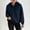 #0217-Navy, variant on Women's Double Faced Fleece Hooded Pullover Sweatshirt Casual Loose Top for Fall Winter Daily Warm Tee