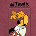 thumbnail image 3 of Mickey & Friends - Coffee And My Dog - Women's Short Sleeve Graphic T-Shirt, 3 of 5