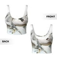 thumbnail image 5 of Lsque Running White Horses Printed Women'S Sports Bra, Compression, Moisture Wicking, High-Impact Sports Bra For Women,Supportive sports bra-, 5 of 9