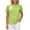 Green 36, variant on Karymi Womens Tops Solid Crew Neck Short Sleeve Button Down Blouse, Raglan Pleated Shoulder Casual Shirt, Lightweight Pullover Top Cute Tops for Women