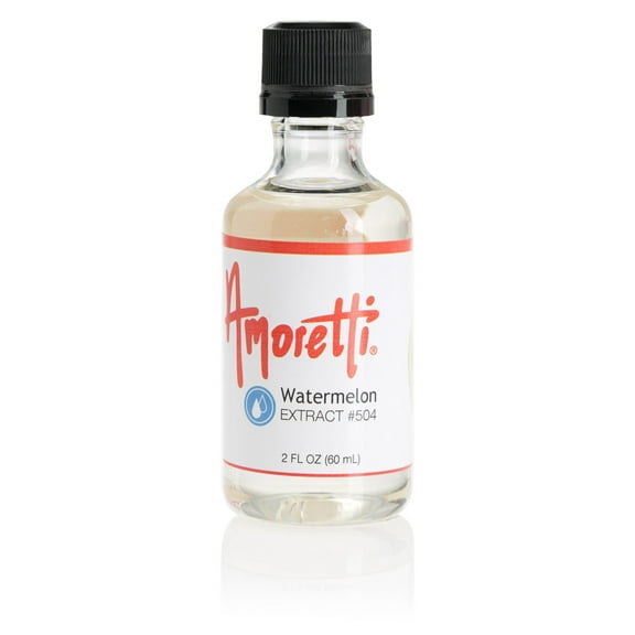 Amoretti - Natural Watermelon Extract Water Soluble 2 oz - Highly Concentrated & Perfect For Pastry, Savory, Brewing, and more, Preservative Free, Vegan, Kosher Pareve, Keto Friendly