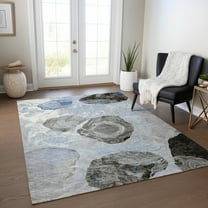 Addison Rugs Chantille Indoor/Outdoor Transitional Geometric Sky Washable Rectangle Rug, 8' x 10'