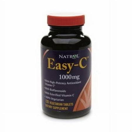 Natrol Easy-C 500 mg Vegetarian Tablets, 120 Ct