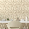 thumbnail image 2 of Ambesonne Seashells Peel & Stick Wallpaper for Home, Pastel Earthy Nautical, 13"x72", Beige and Pale Brown, 2 of 5