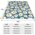 thumbnail image 5 of for Daisy Blanket Flannel Fleece Daisy Flower Throw Blankets for Adult and Kids Soft Fuzzy Plush Blanket Cozy Lightweight All Seasons for Travel Bed and Couch 50"x40", 5 of 6