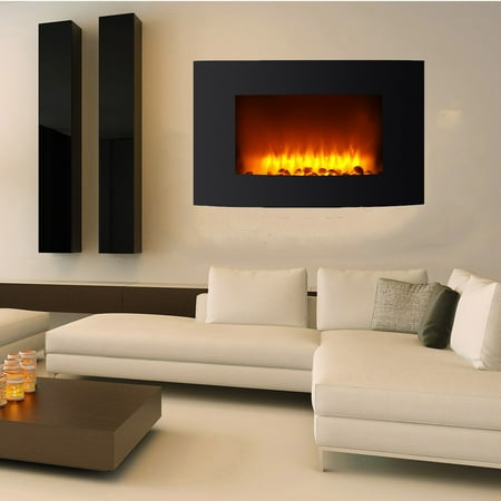 Ktaxon Heat Adjustable 36 Wall Mount Electric Fireplace Led With