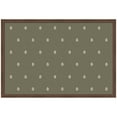 thumbnail image 4 of Kate and Laurel Framed Fabric Pinboard 38 x 26, Green Botanical Block Print Printed Linen Classic Bulletin Board for Use as a Vision Board or Wall Organization, Florence Medium Brown Frame, 4 of 8