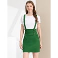 thumbnail image 4 of Falda de tirantes Rectos Allegra K de cintura Alta para Mujer Verde XL, 4 of 6