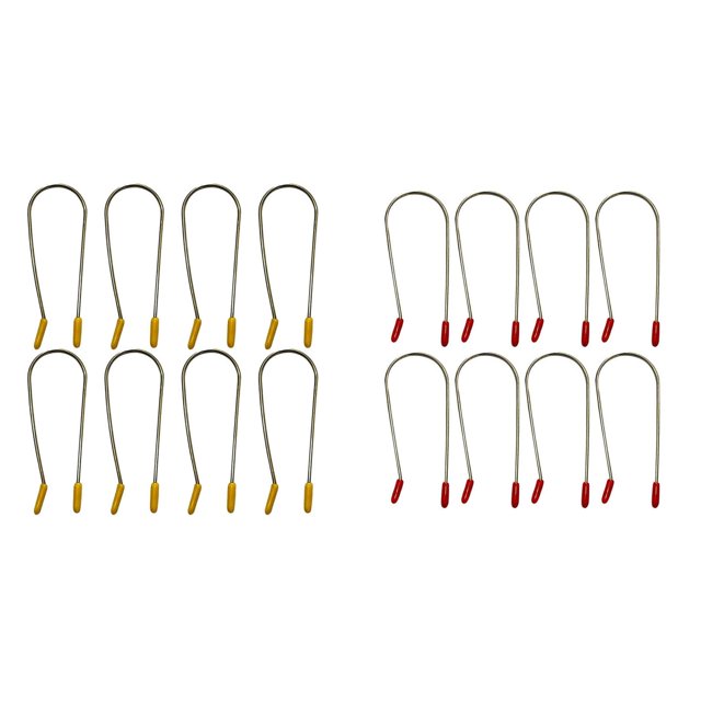 Hot Roller Clips for Electric Rollers Replacement Clip Kit Fixed Clip U Shaped Curling Hot Roller Clip Assorted Hot Roller Clips Replacements 8pcs/Pack 3 Sizes