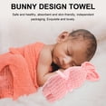 thumbnail image 3 of OULII Rabbit Shaped Towel Adorable Cartoon Towel Baby Celebrations 4Pcs, 3 of 8