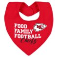 thumbnail image 3 of Infant & Newborn WEAR by Erin Andrews Kansas City Chiefs Sleep and Play Full-Zip Sleeper & Bib Set, 3 of 3