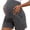 Dark Gray, variant on Yawrut Ladies' Comfortable High Waist Support Abdominal Side Pocket Pregnant Yoga Shorts