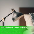 thumbnail image 3 of 2Pcs Table Light Finial Decor Simple Lampshade Holder Knob Chic Light Accessory, 3 of 9