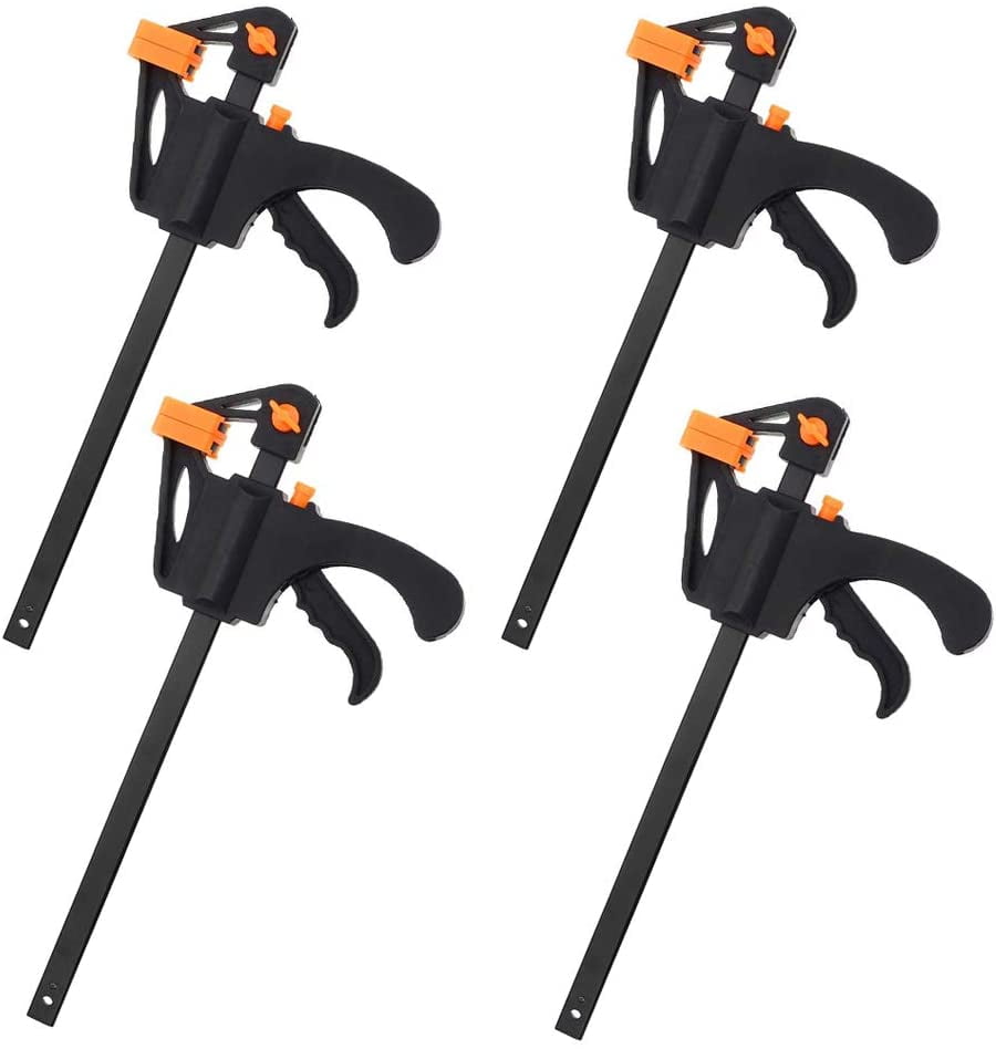 Ratchet Bar Clamp, Quick Release Ratchet Hand, Heavy Duty Alloy Clamp