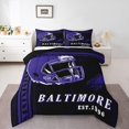 thumbnail image 2 of Erosebridal Purple Soccer Helmet Bedding Full Comforter Set, Football Game Down Comforter, Sports Theme Decor, Breathable, 2 of 8