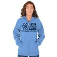 thumbnail image 3 of Never Trust an Atom Science Nerd Geek Zip Up Hoodie Men's Women's Brisco Brands 3X, 3 of 6