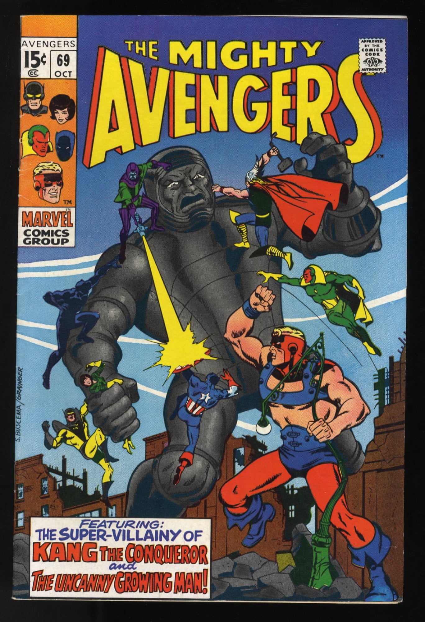 Cover of The Avengers #69