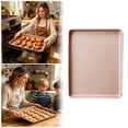 thumbnail image 2 of Sheet Baking Pans,Durable Non-Stick Carbon Steel Baking Sheet, Even Heat & Easy Release for Roasting Meat Bread Jelly Roll, 2 of 4