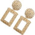 thumbnail image 3 of kurtrusly Women Geometric Shape Metal Earring Girl Exaggerated Sqaure Dangling Earring Solid Color Ear Drop Jewelries, 3 of 8
