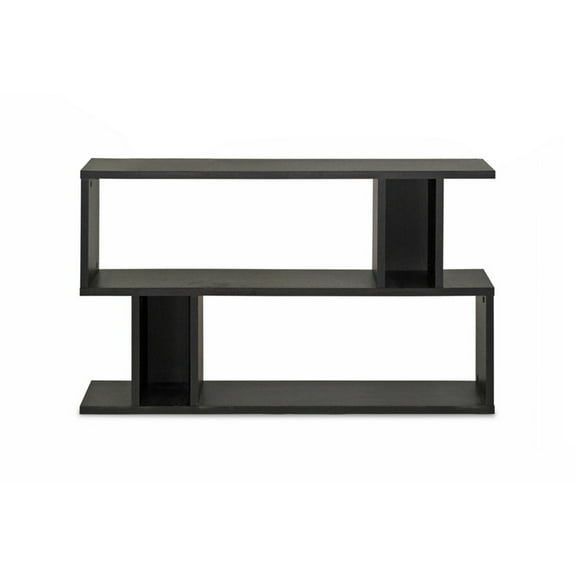 Baxton Studio Goodwin 2-Level Dark Brown Modern Bookshelf