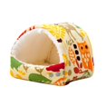 thumbnail image 2 of Nido de hámster semicerrado Strade Fareast Limited Cama pequeña amarilla, 2 of 8