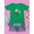 thumbnail image 3 of Butterflies And Daisies. T-Shirt Juniors -Image by Shutterstock,  x-Small, 3 of 4