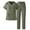 #248-Army Green, variant on Womens Nurse Uniform Set Short Sleeve Round Neck Top with Pockets Scrub Set Soft Breathable for Work Daily Gift