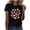 Black, variant on Women's Tops, Tees & Blouses Petite,Women's Heart Print Summer Basic T-Shirts Short Sleeve Crew Neck Graphic Tee Tops Blouses