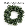 thumbnail image 3 of 10" Canadian Pine Artificial Christmas Wreath, Faux Pine Christmas Wreath, Seasonal Indoor Home Decor, 3 of 9