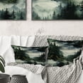 thumbnail image 2 of Designart "Moody Misty Forest" Abstract Throw Pillow - Modern Pillow For Couch - Insert And Pillows Covers For Bedroom Decor, 2 of 5