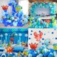 thumbnail image 4 of 12 piezas de globos de papel de aluminio de animales marinos para decoración de fiesta de cumpleaños de bebé con temática del océano., 4 of 5