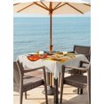 thumbnail image 2 of Outdoor Tablecloth with Umbrella Hole and Zipper, Thanksgiving Square Table Cloth 54x54 Inch Waterproof Tablecloth, Fall Rustic Colorful Plaid Pumpkin Sunflower Picnic Table Cover for Patio Camping, 2 of 7