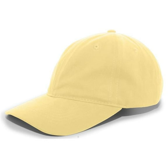 Brushed Cotton Twill Buckle Strap Adjustable Cap, White - One Size