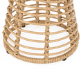 thumbnail image 7 of Tcbosik Outdoor Rattan Side Table with Glass Top, Modern End Table with Metal Frame for Patio, Garden, Deck, Lawn, Yard, Light Brown, 7 of 7