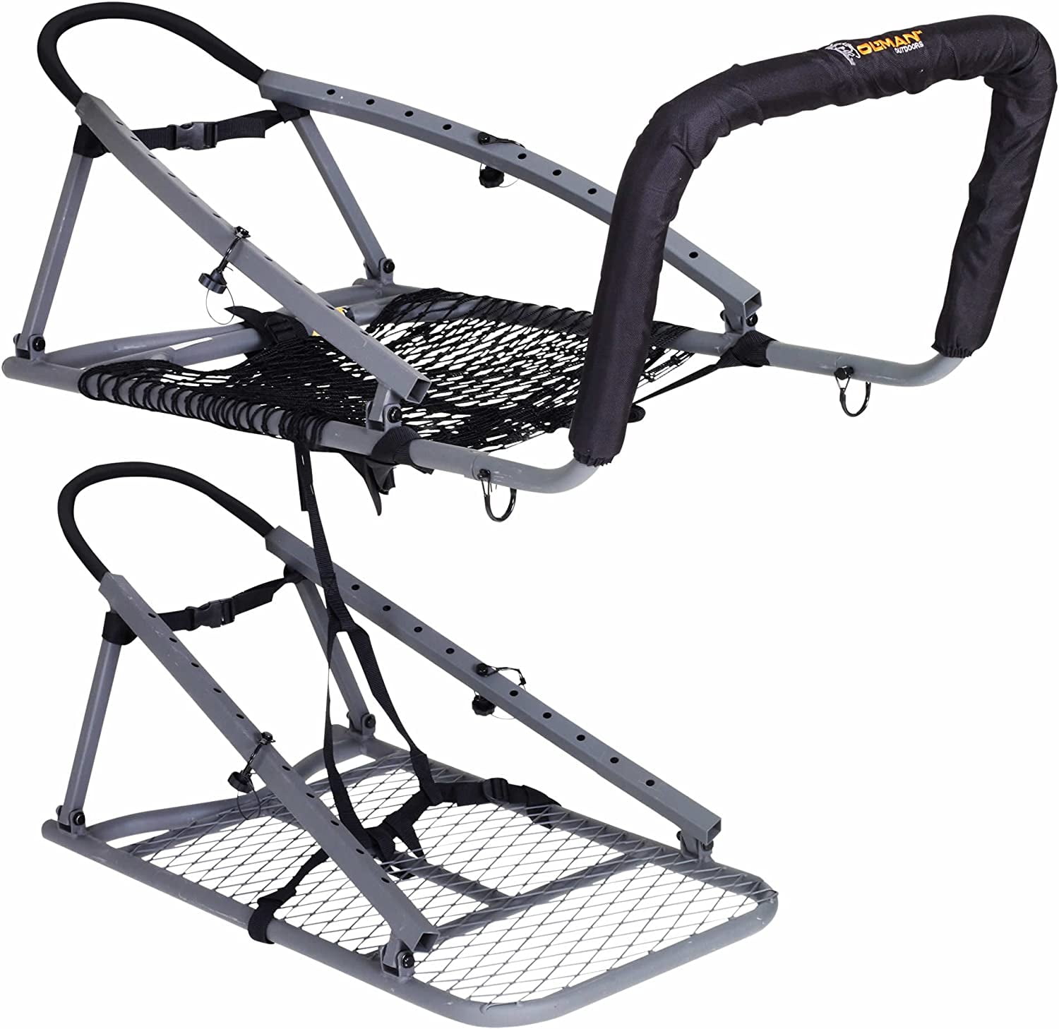 Hawk Ranger Climbing Sticks With Tree Stand & Full Body Harness - 300 Lb Capacity