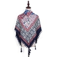 thumbnail image 3 of LIJCC Boho Women'S Scarf Ethnic Style Knotted Tassel Scarf Jacquard Large Square Scarf Women Printing Button Shawl Scarf Women Fashion Scarf Ethnic Tie Tassel Scarf Large Scarf, 3 of 5