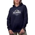 thumbnail image 2 of Alaska Vintage Series Estd 1959, Navy Blue Hooded Sweatshirt or Hoodie, Medium, 2 of 5