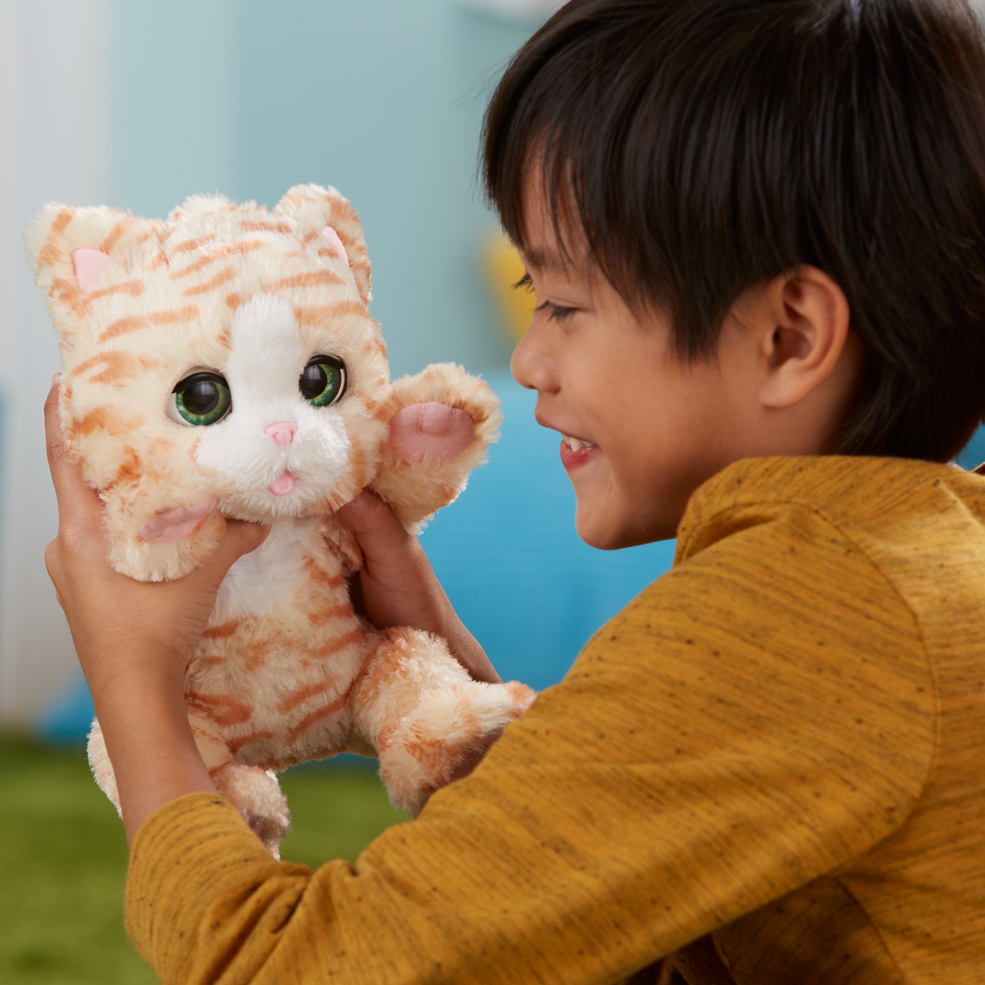 furReal Cuddlin' Cara Pet, Interactive Cat Toy for Ages 4 and up, Includes Bottle - image 2 of 8