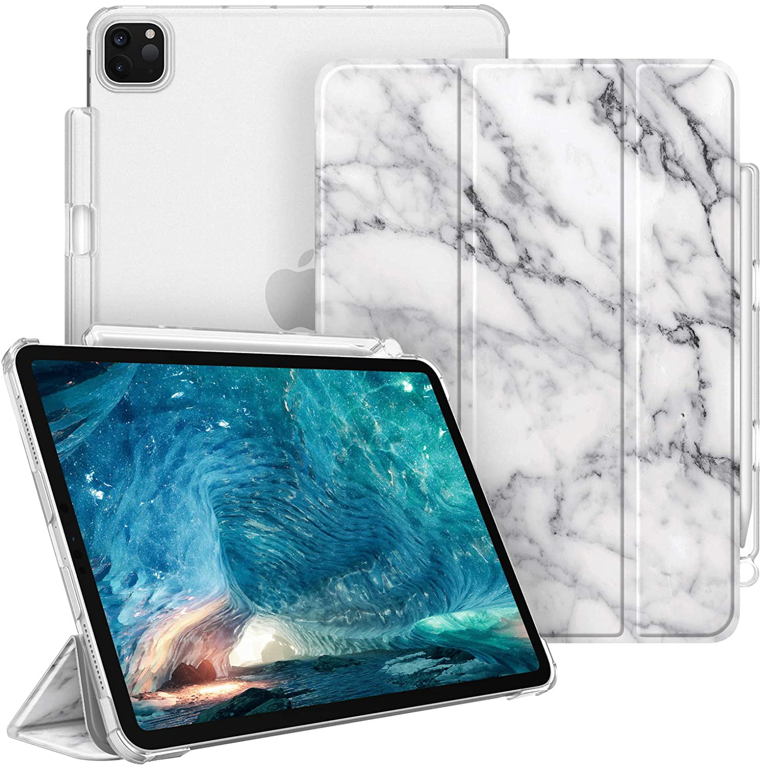 Folio Wallet Deep Sea Animals Protective case for tablet ipad pro 12.8 inch 12.9 and 11 inch 11