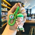 thumbnail image 4 of Cartoon One Piece Keychains Monkey D. Luffy Tony Chopper Roronoa Zoro Character Key Chains Bulk Keyring Doll Pendent, 4 of 7