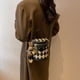 thumbnail image 3 of Bolso pequeño vintage para mujer, estilo primaveral, estilo bandolera, con textura rombal, portátil, 3 of 6